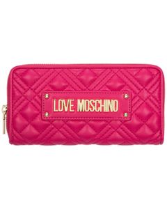 Love Moschino Logo Plaque Quilted Wallet