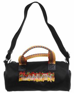 Lanvin Logo Embroidered Duffle Bag