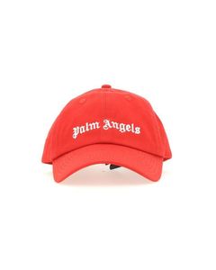 Palm Angels Logo Embroidered Baseball Cap