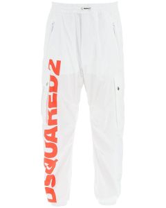 Dsquared2 Logo Print Tapered Cargo Pants