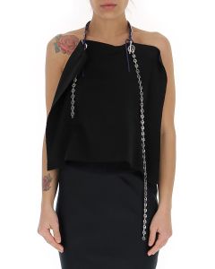 Givenchy Chain Detail Open-Back Top