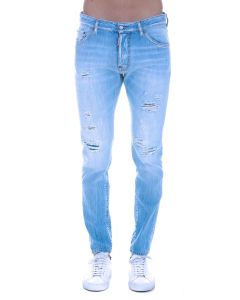 Dsquared2 Faded Effect Straight Leg Jeans