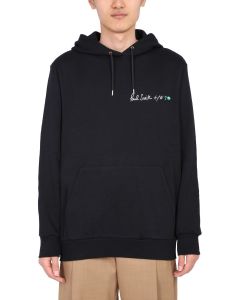 Paul Smith Logo Embroidered Drawstring Hoodie
