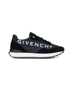 Man Black Giv Runner Sneakers In Suede, Leather And Nylon