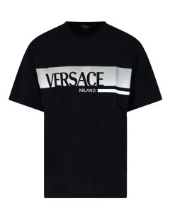 Versace Short-Sleeved Logo Printed T-Shirt