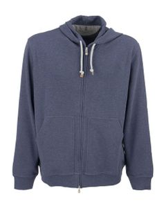 Techno Cotton Interlock Zip-front Hooded Sweatshirt