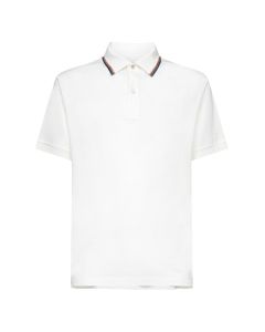 PS Paul Smith Rainbow Stripe-Trim Polo Shirt