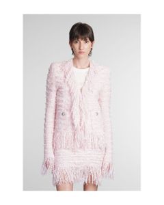 Casual Jacket In Rose-pink Viscose