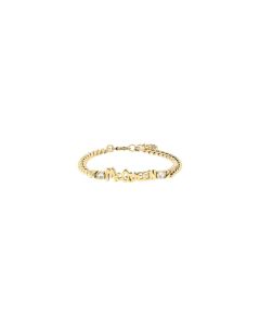 Alexander McQueen Logo Plaque Chain Bracelet