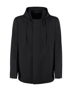 Givenchy Zip-Up Hooded Coat