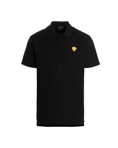 Versace Medusa Detailed Short Sleeved Polo Shirt