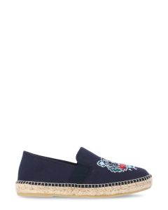 Kenzo Tiger Embroidered Round Toe Espadrilles