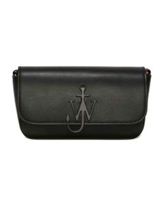 Black Leather Baguette Bag