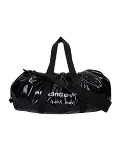 Hand Bag In Black Synthetic Fibers