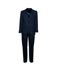 Gabriele Pasini Man's Single-breasted Tailored Blue Wool Suit