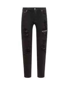 Dolce & Gabbana Mid-Rise Distressed Jeans