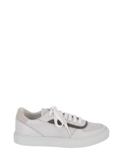 Brunello Cucinelli Monili-Embellished Lace-Up Sneakers