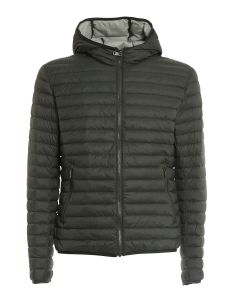 Quilted hooded puffer jacket