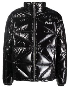 Philipp Plein Padded High-Shine Detail Jacket