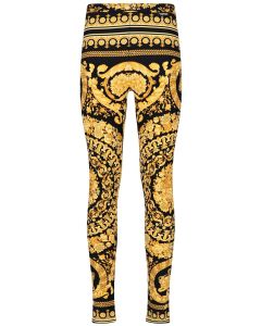 Versace Barocco-Printed High Waist Leggings