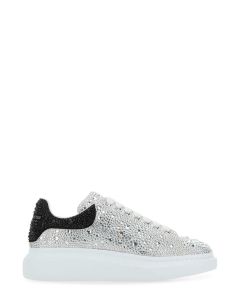 Alexander McQueen Oversized Embellished Lace-Up Sneakers