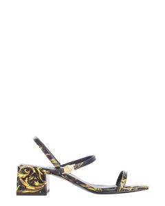 Versace Jeans Couture Regalia Baroque Printed Heeled Sandals