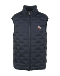 Quilted Vest With Logo Patch