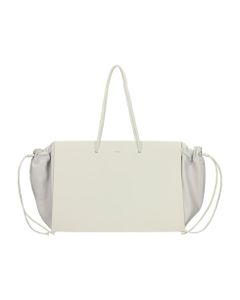 Hand Bag In White Leather