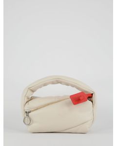 Off-White Pump Padded Strapped Clutch Bag