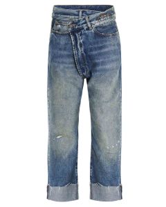 R13 Crossover Cropped Jeans