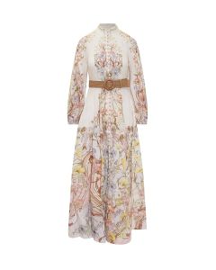 Zimmermann Floral-Printed High-Neck Maxi Dress