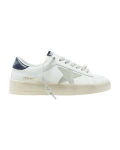 Golden Goose Black And White Shiny Leather Stardan Sneakers