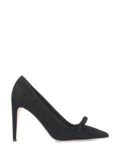 REDValentino Bow Detailed Pointed Toe Pumps