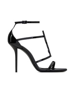 Cassandra Sandal In Patent Leather With Logo