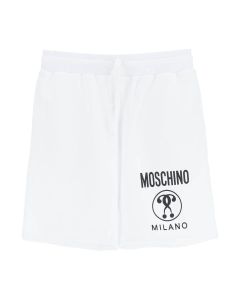 Moschino Logo Printed Drawstring Bermuda Shorts