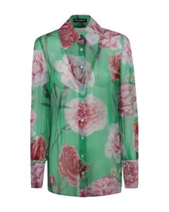 Floral Print Lace Shirt