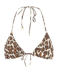 Leopard Printed Bikini Top