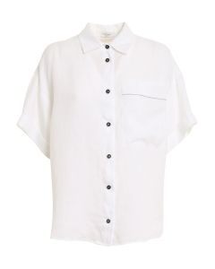 Embellished linen shirt