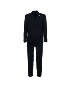 Lardini Man's Blue Wool Tailored Suit