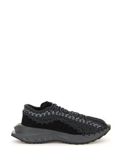 Valentino Outdoor Crochet Lace-Up Sneakers