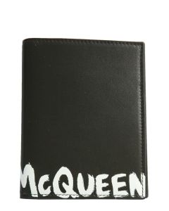 Alexander McQueen Graffiti Logo Passport Holder