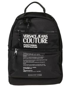 Versace Jeans Couture Logo Printed Zipped Backpack