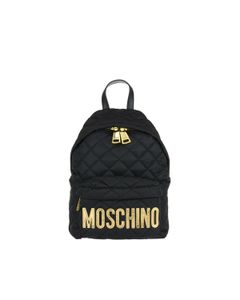 Moschino Logo Quilted Backpack