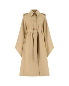 Chloé Tie-Waisted Single-Breasted Coat