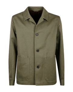Patched Pocket Buttoned Jacket