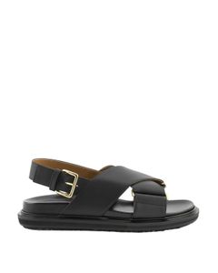 Criss-cross leather sandals