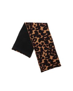 Wild Cat scarf in black and animal print