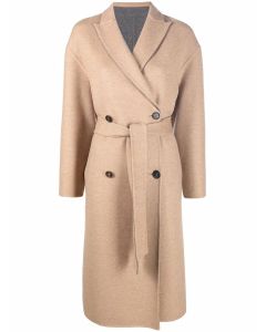 Brunello Cucinelli Double Breasted Belted Coat