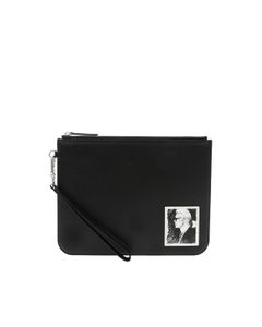 Karl Legend clutch bag in black