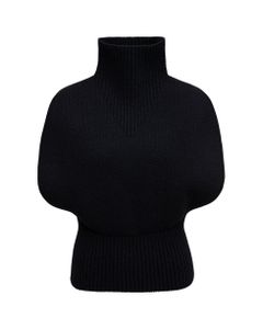 Medium Weight Shetland Sweater In Black